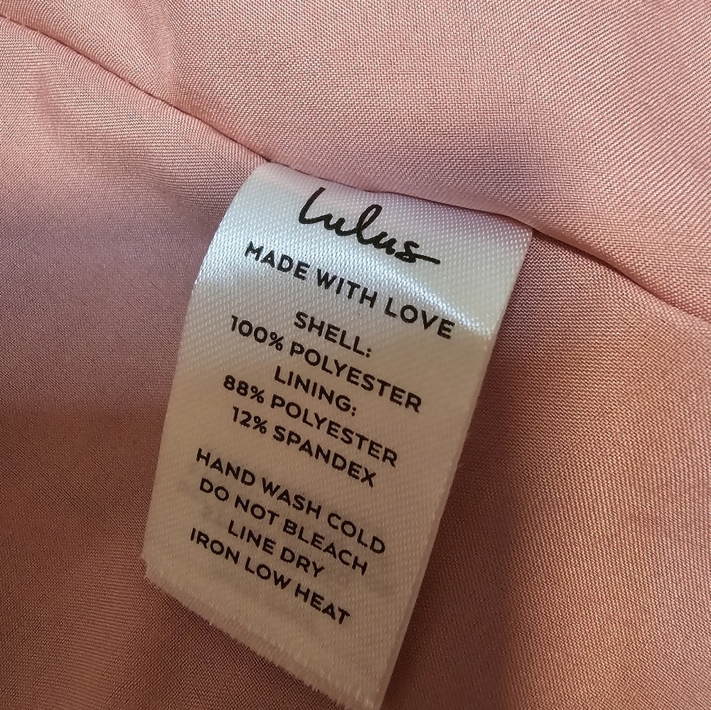 Lulu's Rush of Romance Mauve Burnout Tie Strap Tiered Mini Dress Women's Size XS - Picture 4 of 7